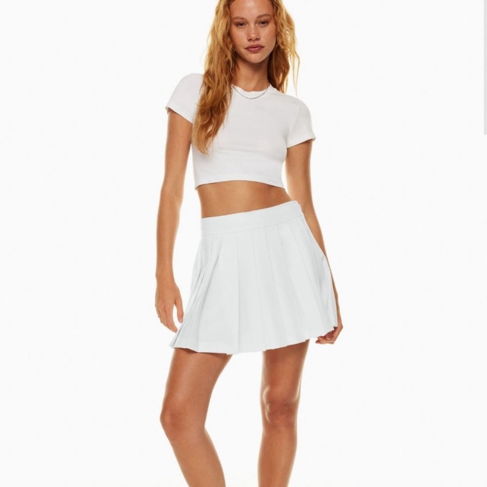 Aritzia White Mini Skirt